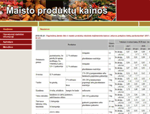Tablet Screenshot of produktukainos.lt